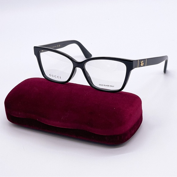 NEW GUCCI EYEWEAR GG0634O 001 BLACK WOMEN’S EYEGLASSES GUCCI GG06340 - Picture 1 of 11